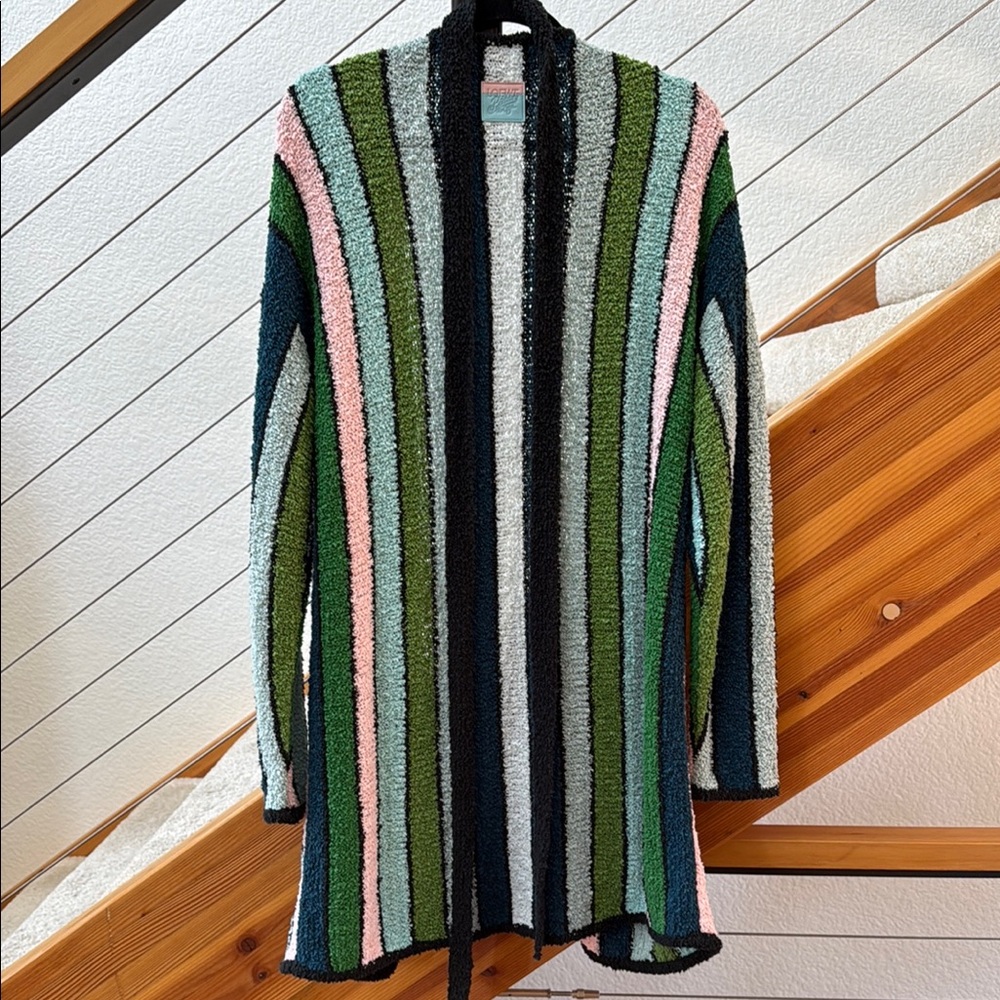 Loewe Paula’s Ibiza Stripe Knit Bathrobe/Cover Up Sz S NWT - Picture 6 of 8